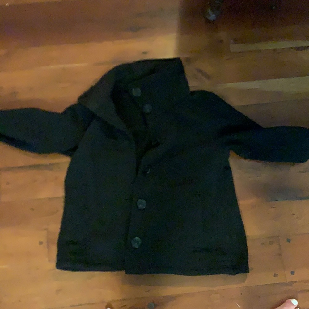 BLACK PATAGONIA BUTTON UP COAT